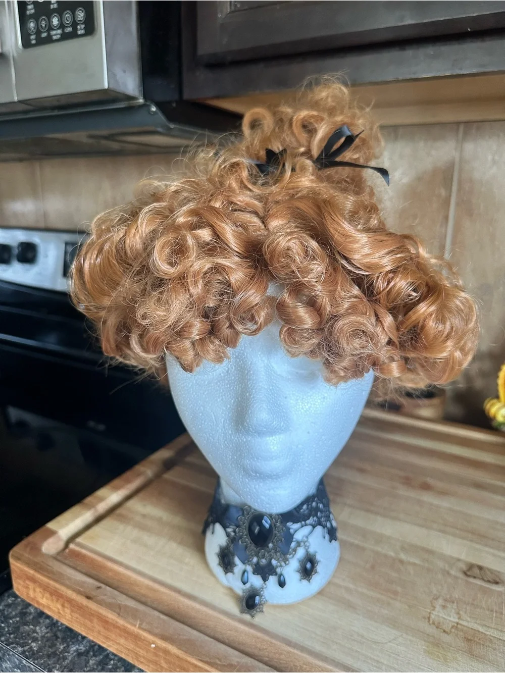 Gibson Girl Style Wig in Strawberry Blonde - Gilded Age Glamour